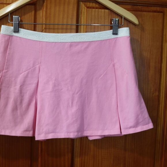 So Low Vintage Y2K Preppy Pink Mini Skirt LG - Picture 3 of 11